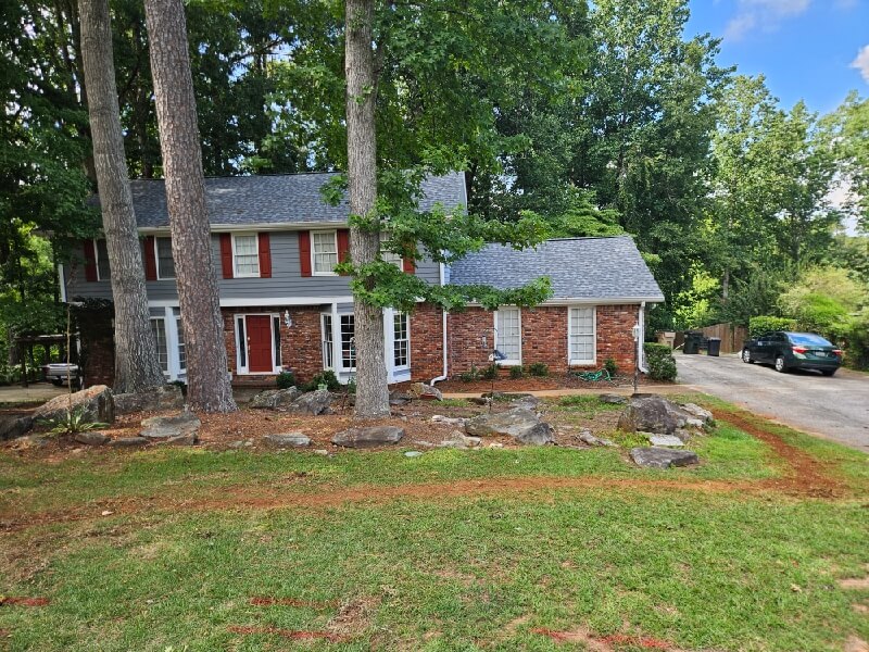 Residential home and front yard
